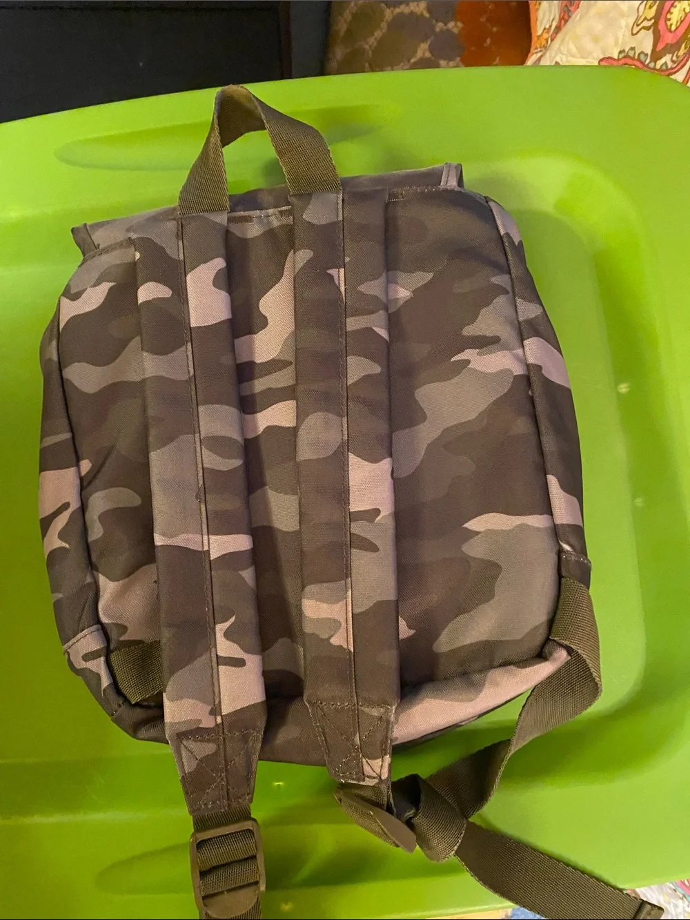 PINK Victoria's Secret Olive Camo Mini Backpack